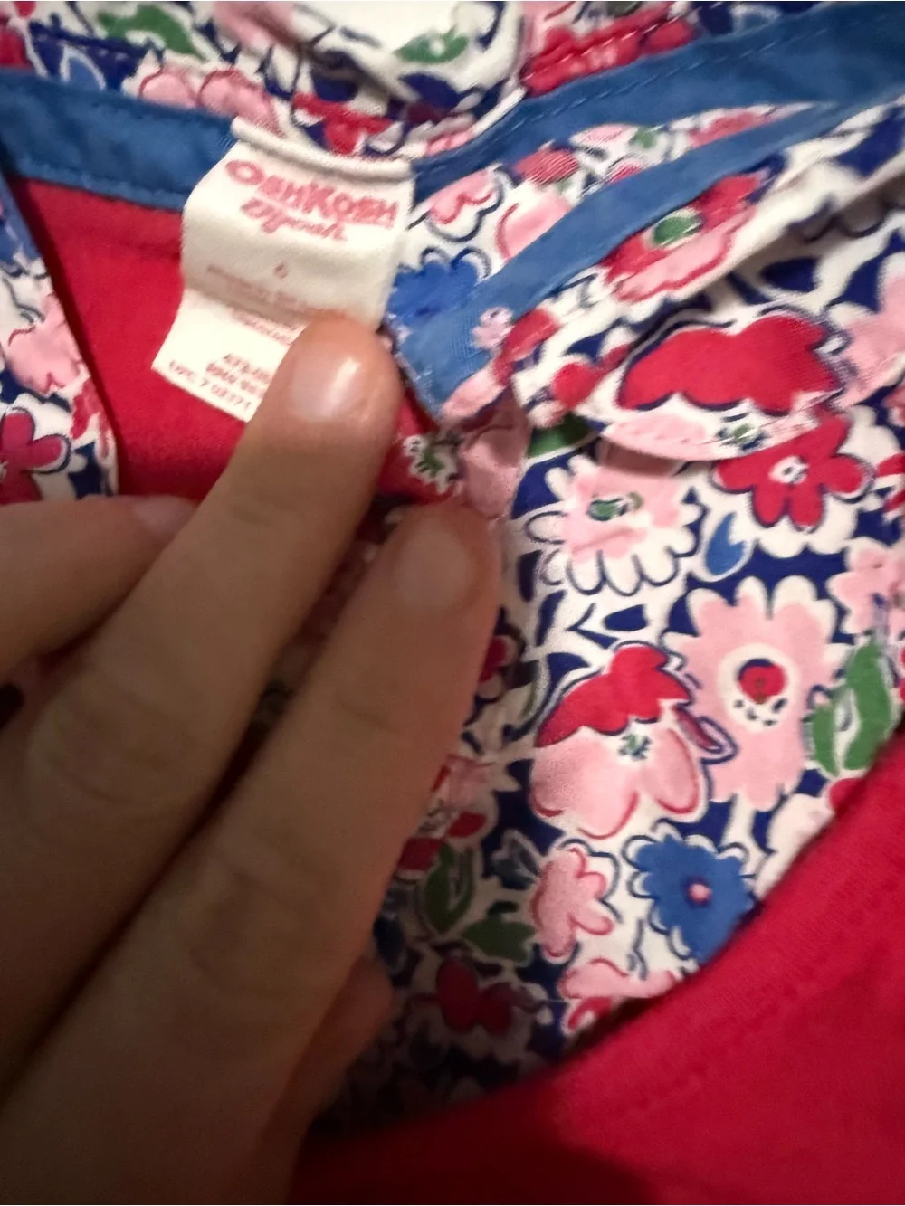 Vintage OshKosh B'gosh Pink Layered Floral Sleeve dress